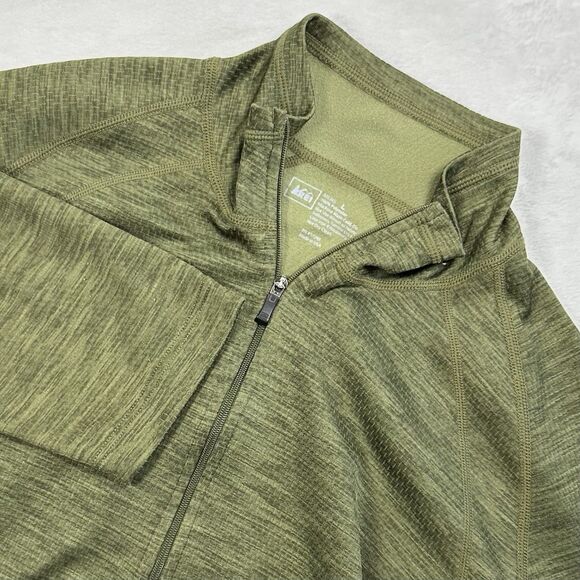 REI Other - REI Men’s Large Green Quarter Zip Pullover Athletic‎ Hiking Activewear Made USA